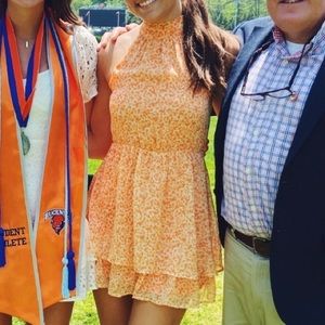 Sienna Sky halter neck mini dress, size XS